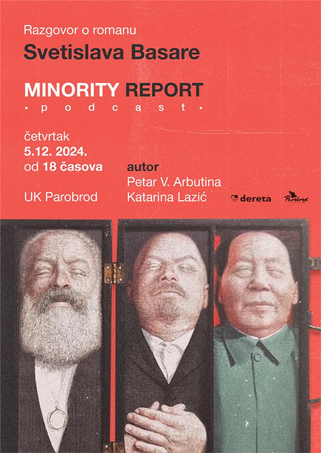 Predstavljanje romana „Minority Report: podcast“ Svetislava Basare